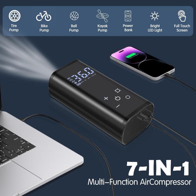 Thumbnail 5 de YUGUANG Compresseur à Air Portatif 6000mAh