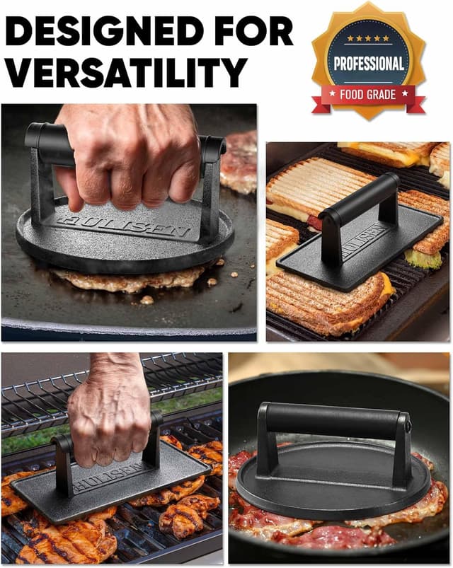 Detalle 1 de HULISEN 6.5 inch smashed burger press