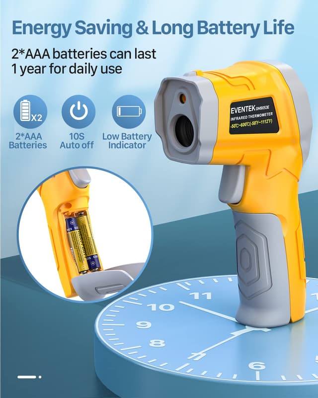 Thumbnail 4 de Eventek Infrared Thermometer Gun 600℃