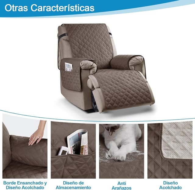 Thumbnail 3 de TAOCOCO Funda de Sofá 1 Plaza 🛋️ Impermeable con Bolsillos