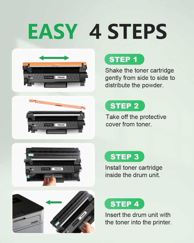 Detalle 1 de colorfly TN2420 ✒️ Cartucho de Tóner Compatible para Brother