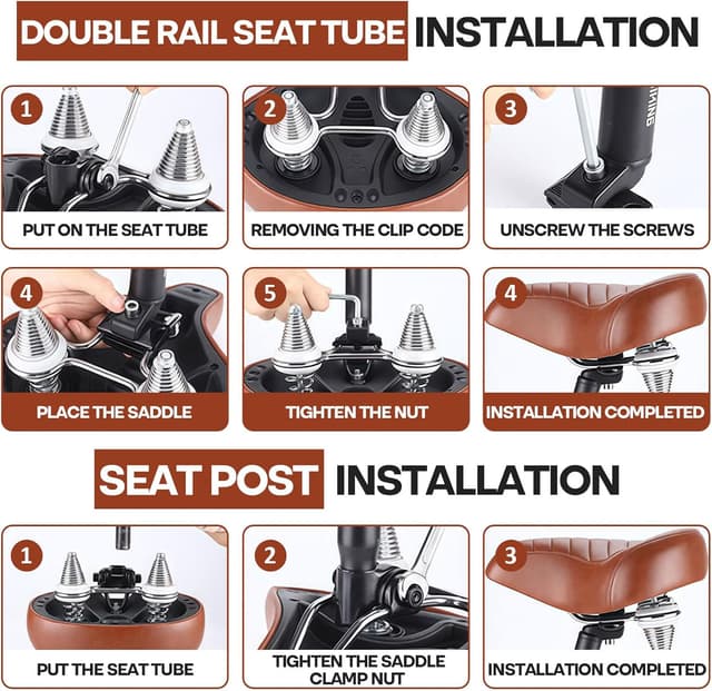 Thumbnail 6 de Bequemer ergonomischer Fahrradsattel