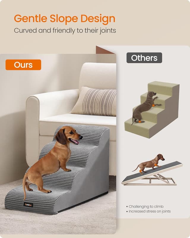 Detalle 2 de Feandrea PPS004G01 4-step dog stairs