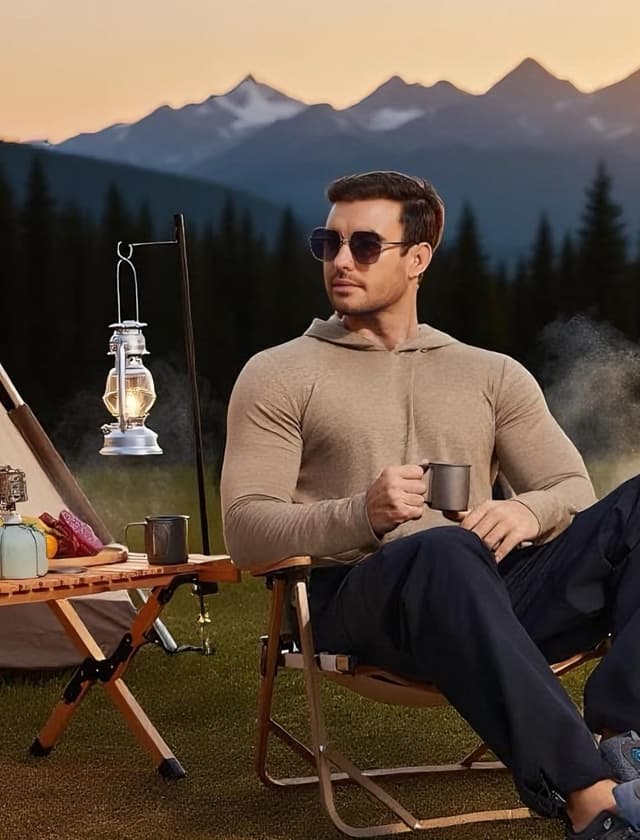 Detalle 1 de PINSPARK Lightweight Pullover Hoodie for Men