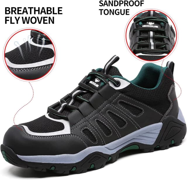 Thumbnail 6 de ISOOUS Scarpe antinfortunistiche con punta in acciaio leggere e traspiranti (uomo/donna)