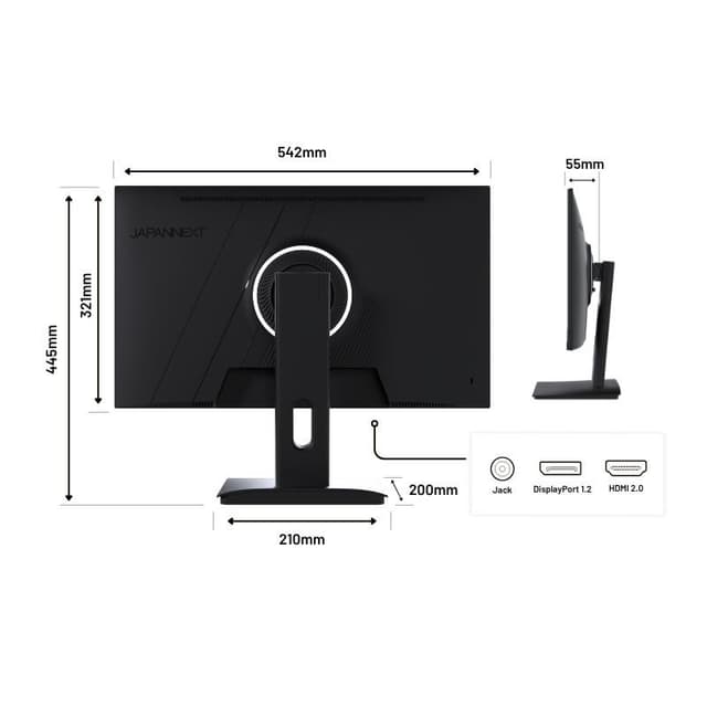 Detalle 2 de JAPANNEXT JN-I238FHD200F 23,8" IPS Full HD 200 Hz con altavoces
