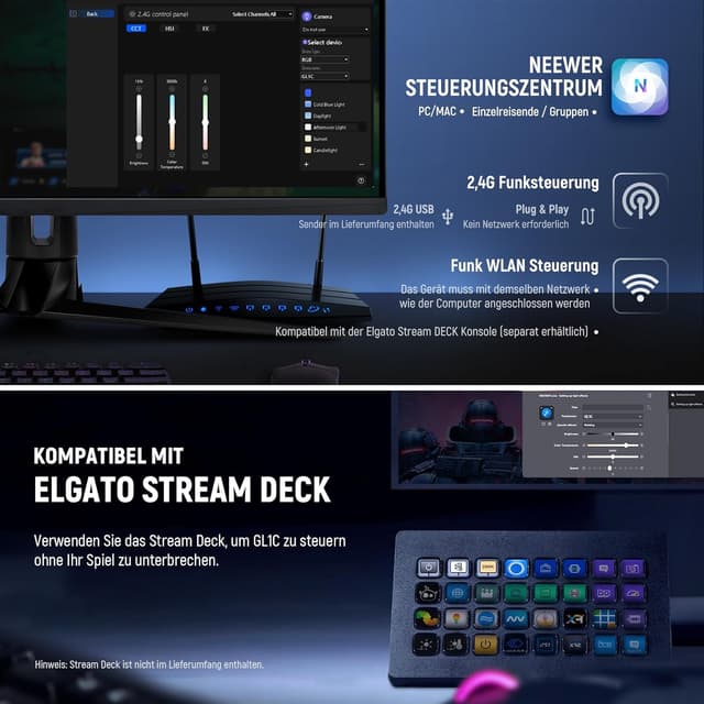 Thumbnail 4 de NEEWER GL1C RGB Key Light 48W