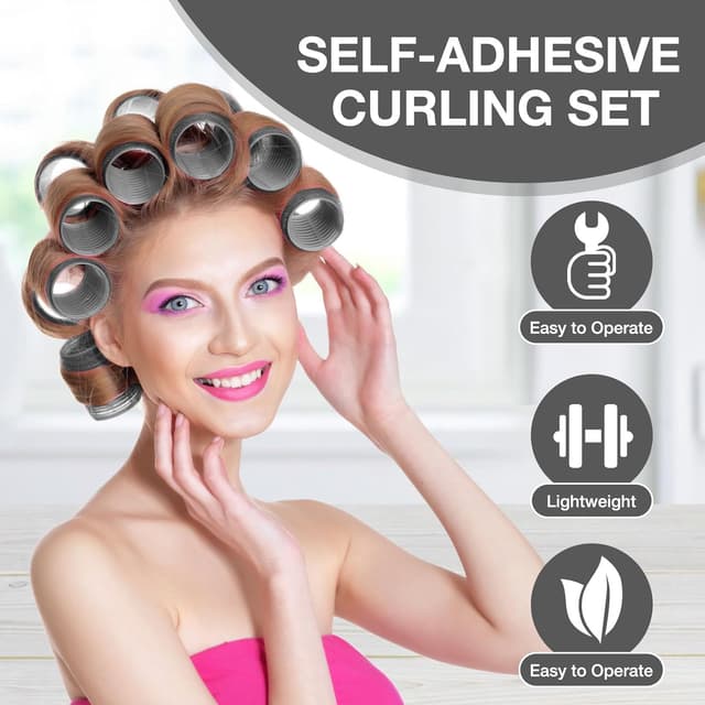 Thumbnail 3 de 50 Stück Lockenwickler 4 Größen 💇