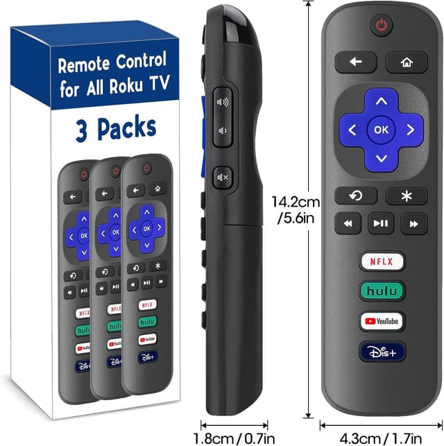 Thumbnail 5 de Replacement Remote 3-Pack for Roku TV