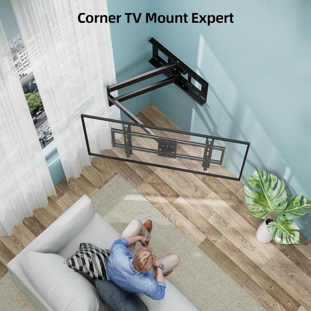 Detalle de HCMOUNTING Long Arm TV Wall Mount 110 lb