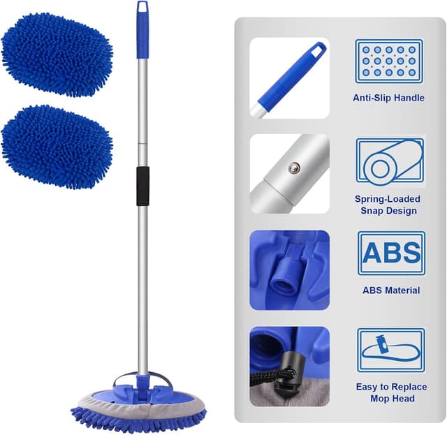 Thumbnail 1 de Car Wash Brush 160cm Microfibre Mop Heads