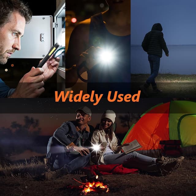 Thumbnail 5 de flintronic Torcia LED con clip COB, IPX4