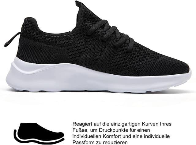 Detalle 2 de LANGFEUU Damen Turnschuhe Sneaker – leichte, atmungsaktive Sneaker für Gehen, Joggen und Outdoor