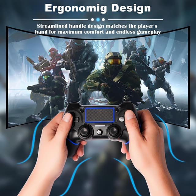 Thumbnail 6 de CHEREEKI Wireless Controller PS4 mit Gyro, 600 mAh