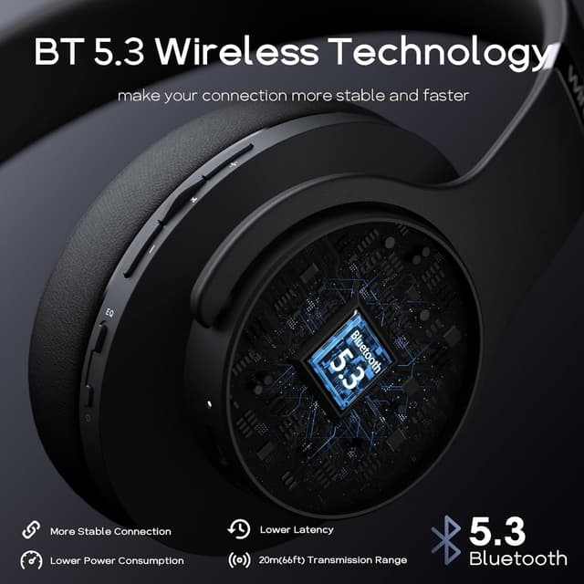 Thumbnail 5 de DOQAUS Bluetooth Over Ear Headphones 90H
