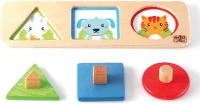 Detalle de BSM Montessori encastre 3 formes en bois