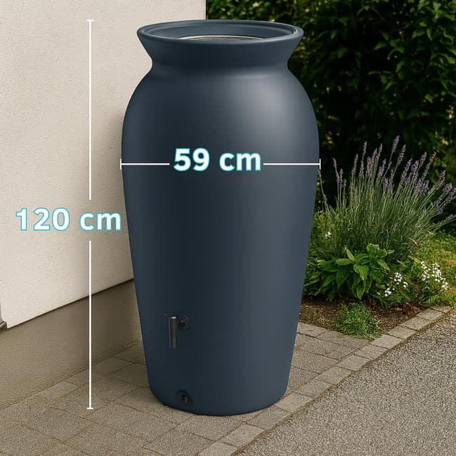 Detalle de YourCasa Regentonne 230 Liter Regenwassertank