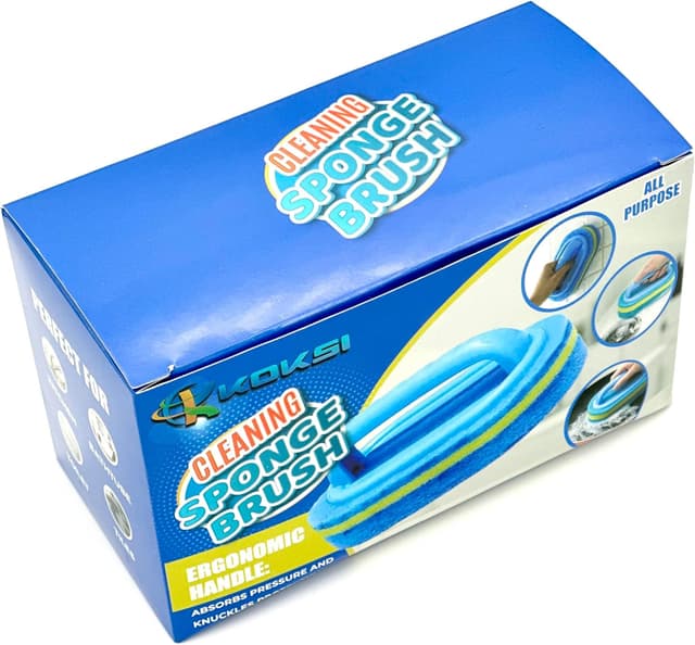 Detalle de KOKSI Cleaning Brush with Ergonomic Handle for Bathroom, Kitchen, Bathtub, Shower & Toilet
