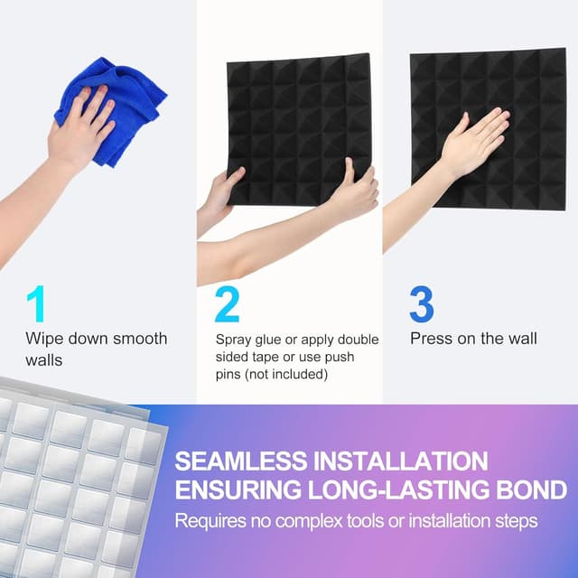 Thumbnail 4 de JBER Acoustic Sound Foam Panels 6-Pack 2
