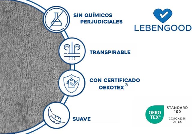 Thumbnail 4 de LEBENGOOD Bata Hombre Invierno Bata