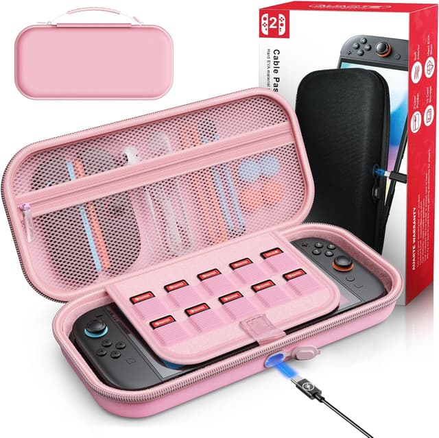 Thumbnail 6 de Auarte Nintendo Switch 2 case with 10 slots