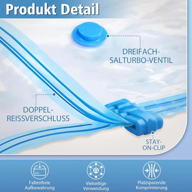 Thumbnail 2 de NATNAV Vakuumbeutel 20 Stück 100x70 cm