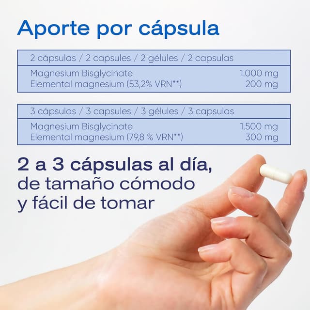 Thumbnail 4 de ESPADIET magnesio bisglicinato puro 250 cápsulas