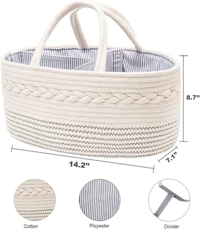 Detalle 2 de YeaYee Baby Windel-Caddy 36,1 x 22,1 cm