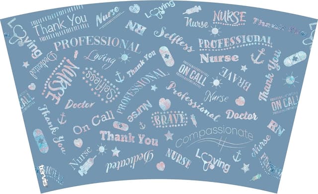 Detalle 2 de Tervis “Thank a Medical Professional” Double-Walled Insulated Tumbler Travel Cup, 16oz (Classic - Blue)