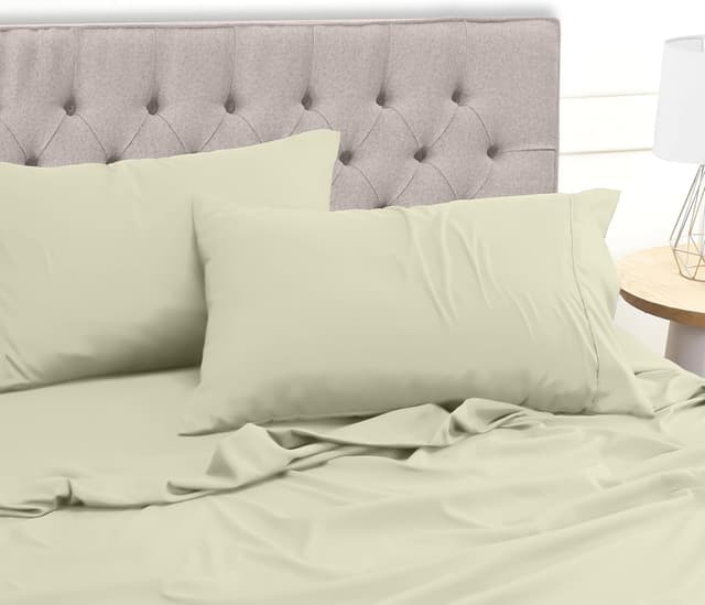 Thumbnail 5 de Utopia Bedding Sábanas 4 Piezas 150x200 Marfil