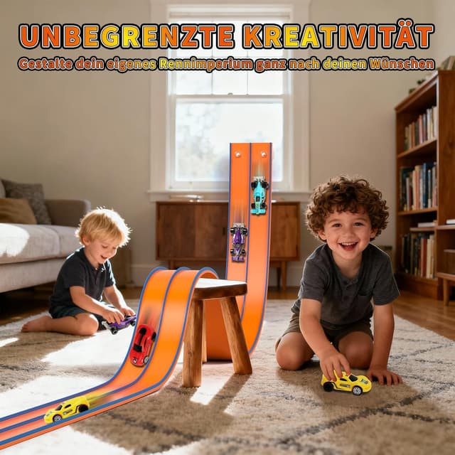 Thumbnail 6 de Flexible Autorennbahn 4,5 m für Kinder