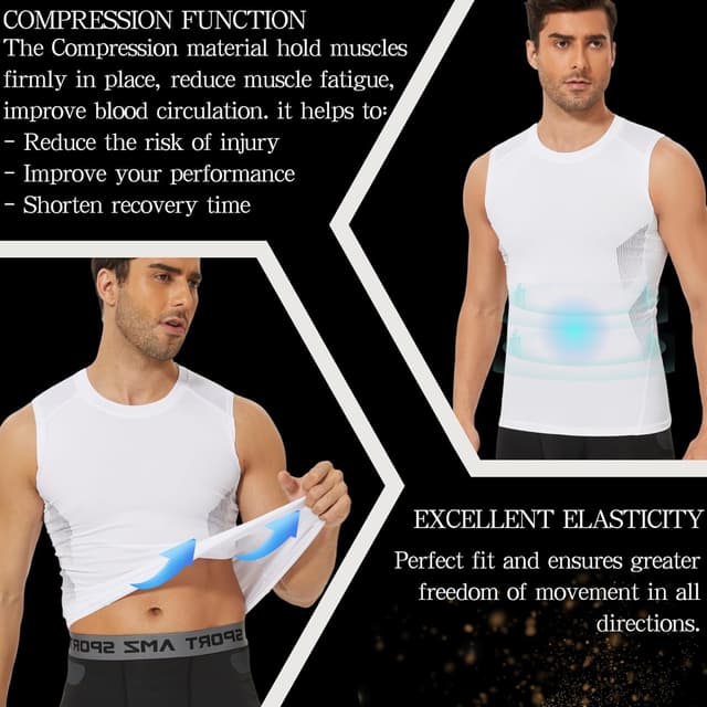 Thumbnail 4 de AMZSPORT Débardeur de Compression Homme