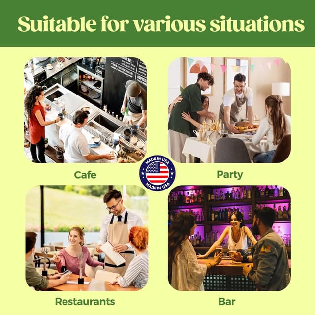 Thumbnail 4 de Glotoch Express 7.75" Clear Plastic Straws 500pc