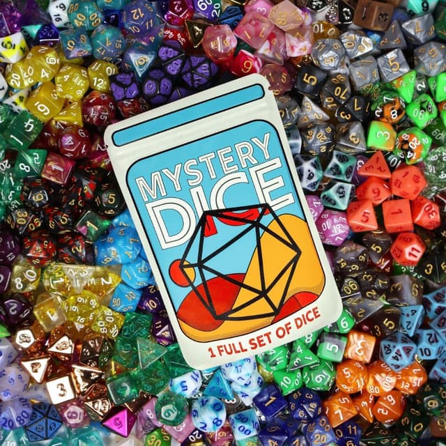 Detalle de 1985 Games Mystery Dice Set of 7 Polyhedral Dice (Mystery Pack of 1)