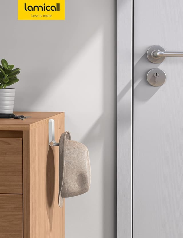 Thumbnail 6 de Lamicall magnetische, faltbare Kopfhörerhalterung mit Klebeband (weiß) – universal für Over-Ear & Gaming-Headsets