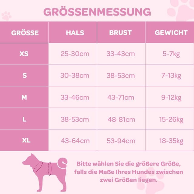 Detalle 2 de FURRYFECTION Anti Zug Hundegeschirr Rosa