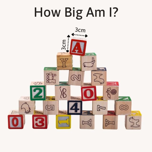 Detalle 2 de Jaques of London Wooden Alphabet & Number Blocks (Montessori) in Wooden Storage Box