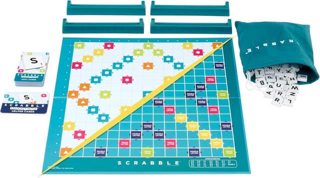 Detalle de Mattel Games Scrabble Core Refresh board game (4 players), Ages 12+