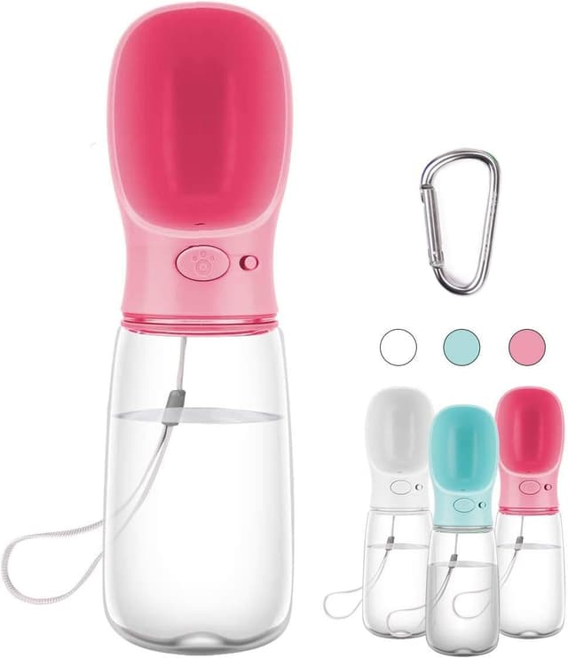 Detalle de COTOP Portable Dog Water Bottle 550 ml travel bowl