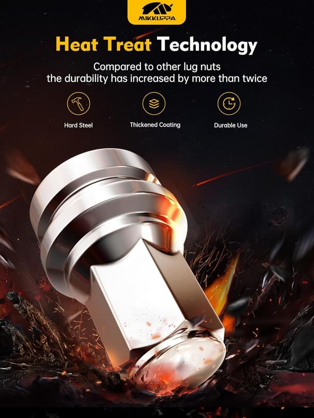 Thumbnail 4 de MIKKUPPA M14x1.5 Lug Nuts 32PCS 13/16