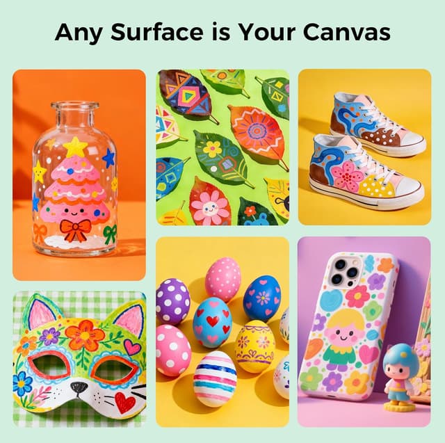 Thumbnail 6 de MarkMuse 72 acrylic paint pens, dual tip