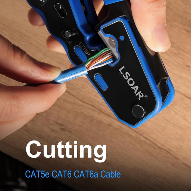 Thumbnail 2 de Lsoar RJ45 Crimp Tool Kit 50 connectors