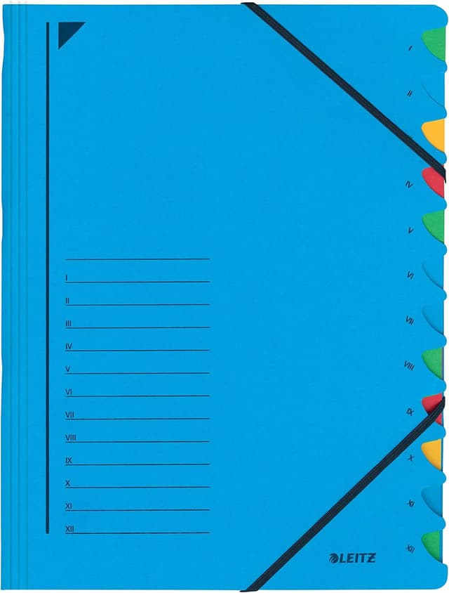 Detalle de Leitz PART-FILE Leitz cartella A4 con 12 divisori Blu 39120035