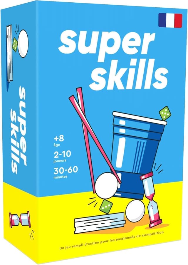 Detalle de Super Skills – Jeu de société adulte, ado et enfant (dès 8 ans) : 120 défis en version française