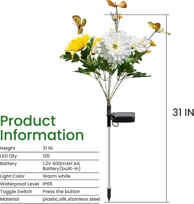 Thumbnail 2 de TopVelo Solar Garden Light 120 LEDs 4-Pack