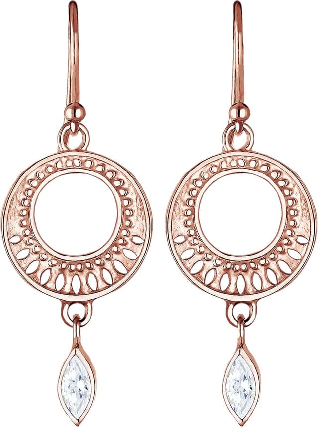 Detalle 2 de Elli Premium Damen Ohrringe Ornament Cut-Out