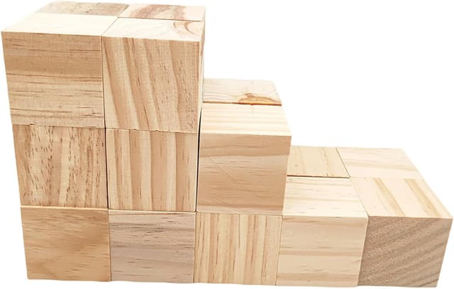 Detalle de Anktily Kiefernholz Würfel 5 cm, 20 Stück