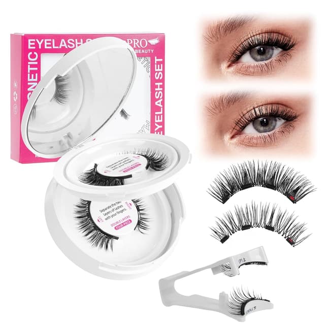 Detalle de Magnetische Wimpern „Magnet Lashes“ mit 4 Magnetpunkten – wiederverwendbar ohne Kleber