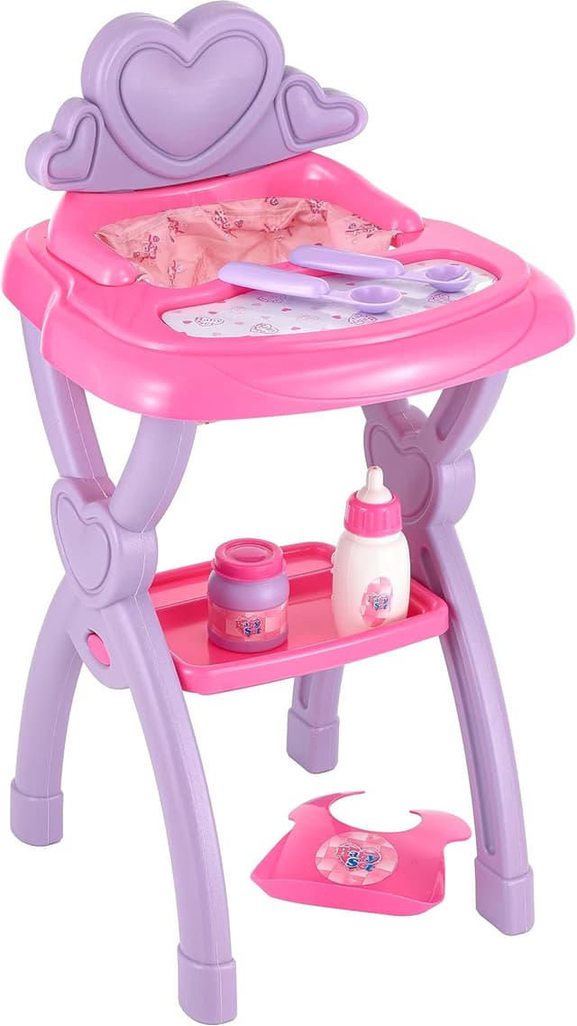 Detalle de Baroni Toys Seggiolone per bambola con set pappa 🍽