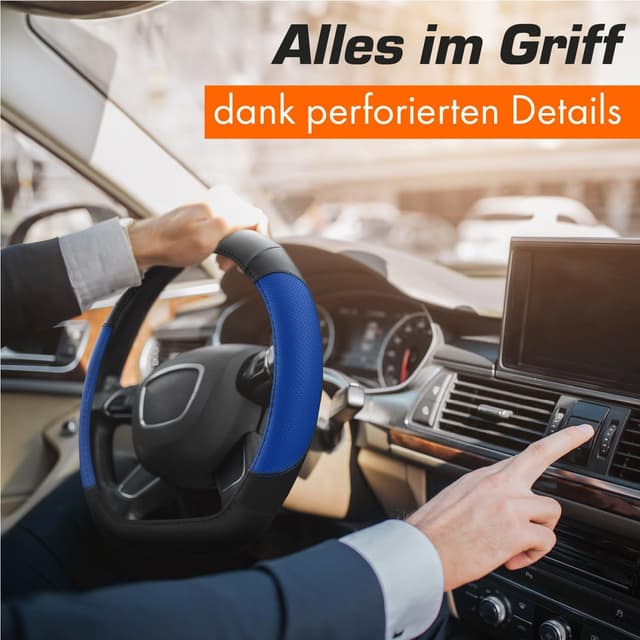 Thumbnail 4 de Upgrade4cars D-Form Lenkradbezug Blau